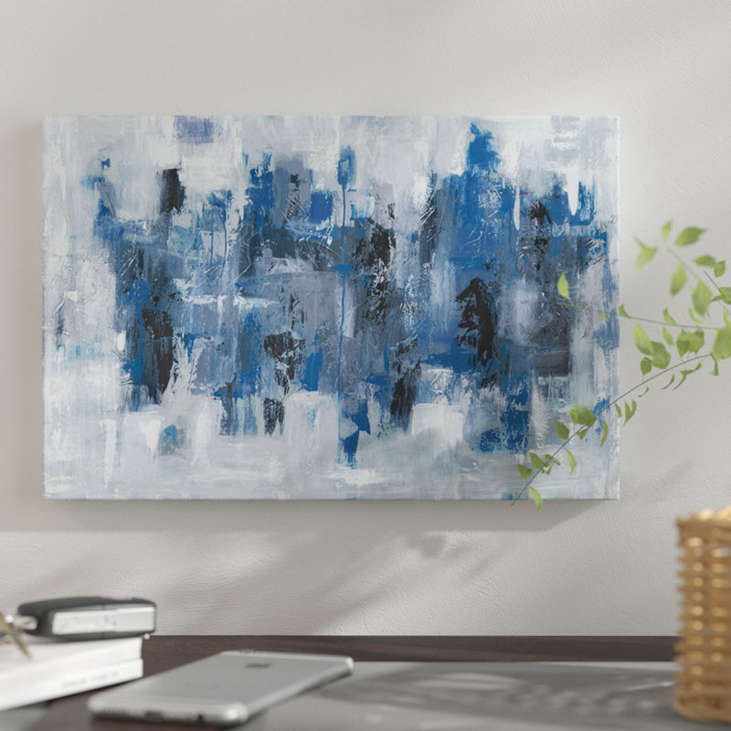 " Midtown Moonlight " by Emma Bell, 26" H x 40" W x 1.5" D