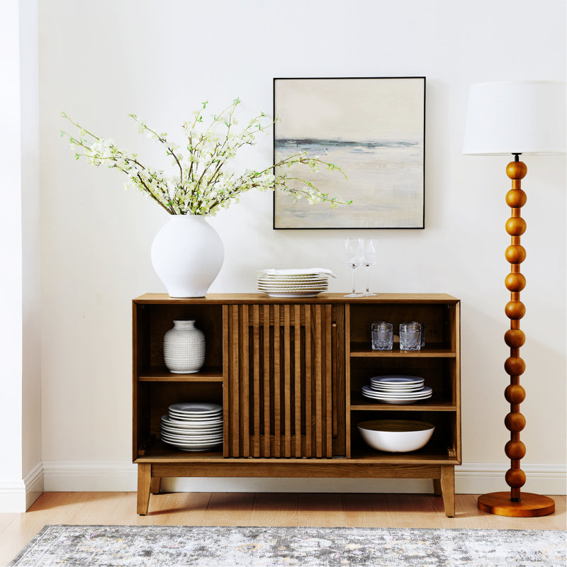 Buffet avec tablette de rangement et armoire de rangement
