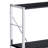 Black And Chrome 4-Tier Rectangular Bookshelf-1303650495-1303650494