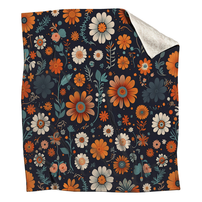 Jeté Floral, L 50 po x H 60 po