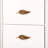 White Curved Profile 2-Drawer Nightstand, Exposed Leg Design Bedroom Storage End Table-741118529