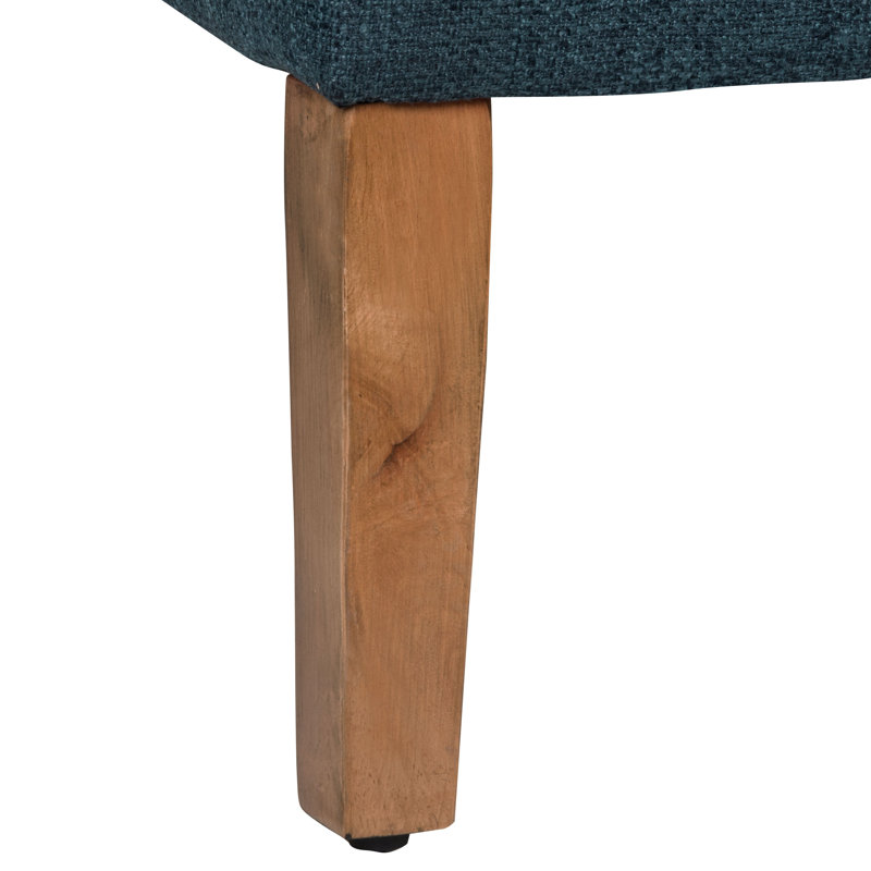 North Andover Upholstered Storage Bench, Navy
