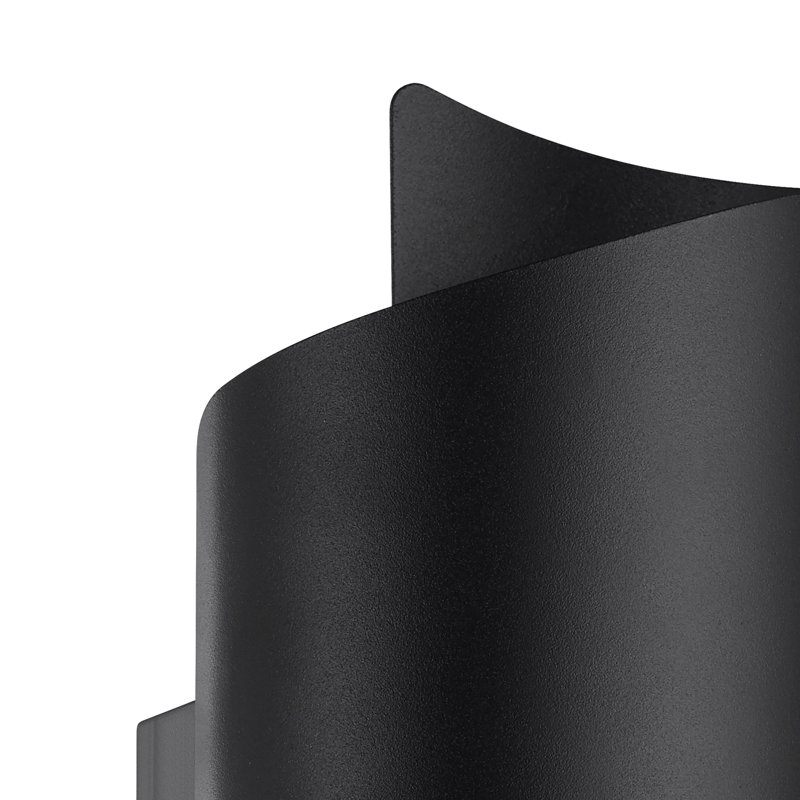 Montarello Steel Modern LED CCT Wall Light, Matte Black