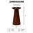 Mango Wood Pillar Candle Holder | Wooden Candle Stands with Iron Plate | Natural Finish Decorative Candle Pedestal for Living Room-923472728