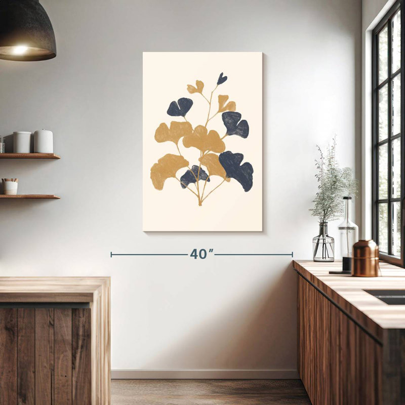 Harnek Gold Flower, 39" H x 26" W