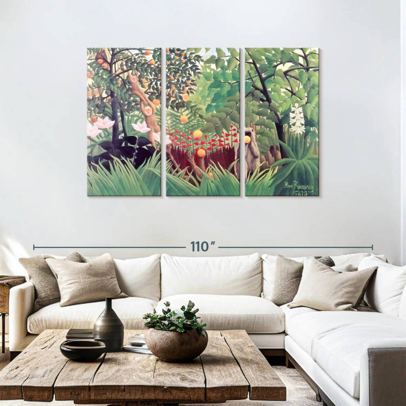 Paysage exotique d'Alvord 1910, H 48 po x l 74 po