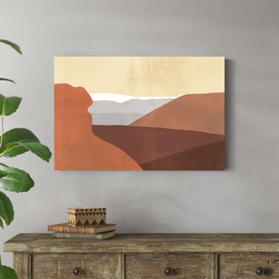 «Sedona Colorblock I» par Victoria Borges, reproduction sur toile tendue