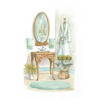 Aquarelle de bain à Spa I
