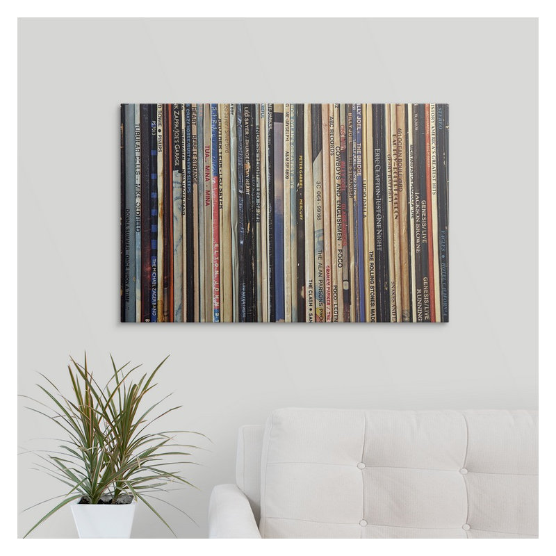 «LPs Print, H 20 po x l 30 po x P 1,5 po, Toile