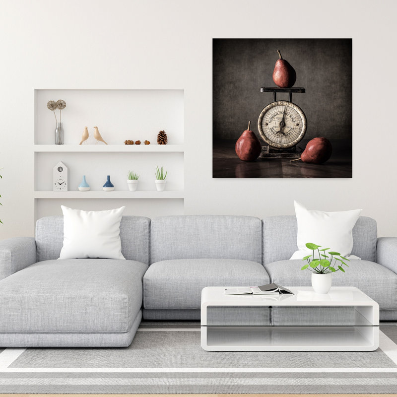 Art mural rétro classique avec poires rétro, H 36 po x l 36 po