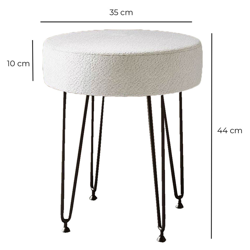 Boucle Accent Stool