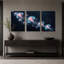 Ensemble de 3 toiles bleues et bleues-812108455