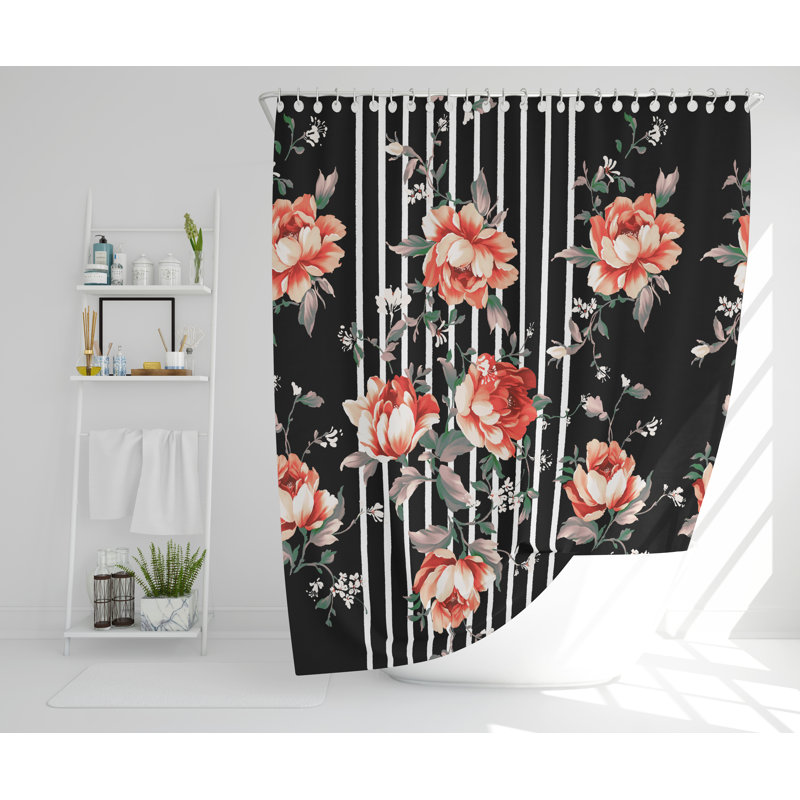 Riem Polyester Shower Curtain Set, 177cm H x 177cm W