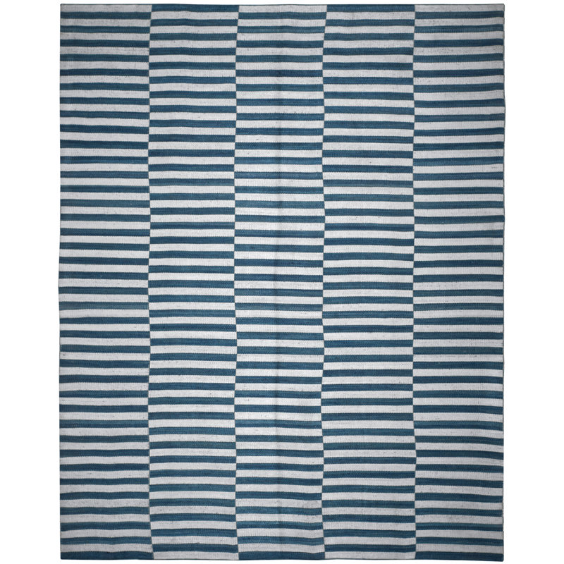Ralph Lauren Cameron Stripe Viscose Striped Rug, Rectangle 8' x 10'
