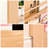 Behind The Door Bookshelf, Wall Wooden Book Shelf Organizer-201203598