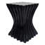 Table d'appoint d'extérieur, table de bout Wave Design, table d'appoint décorative, tabouret de jardin en béton léger pour patio