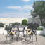 Ensemble de meubles de patio en aluminium coulé avec coussins-304329014