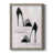 Toile avec cadre gris
