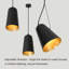 Ensemble de rail d'éclairage 1 lumière pour îlot de cuisine 1 lumière avec intensité variable