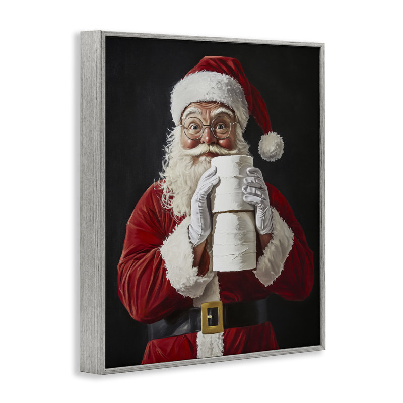 «Santa Has Your TP», estampe numérique, design par Arlington Prints, Estampe numérique Farmhouse, H 30 po x l 24 po