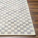 Mariner Checkered Handmade Tufted Wool/Recycled P.E.T. Area Rug in Blue/Gray/Beige