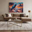 «Southwestern Animals», art mural sur toile rose 46-663960685