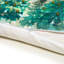 Housse de coussin décorative en chenille motif forêt de sapins de Noël