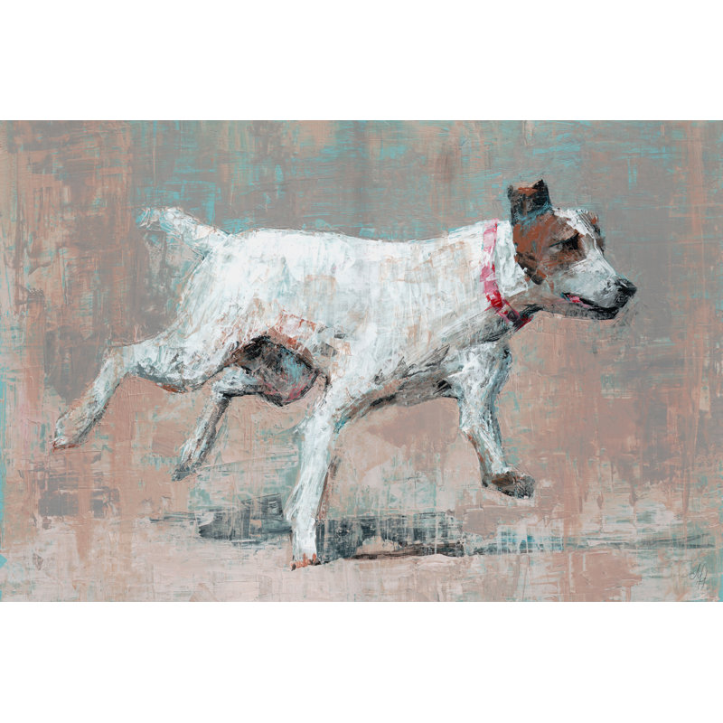 Hyperactive Doggy 1 Piece Wrapped Canvas Painting, 25 cm H x 38 cm W x 3.81cm D