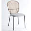 Ensemble de chaises de salle à manger et de café noir et gris NOIR et gris