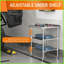 Table basse en acier inoxydable 24 po x 30 po, tablette galvanisée, facile à nettoyer et amp; Résistant à la corrosion pour la cuisine / le salon