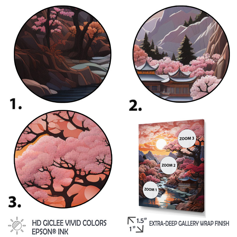 «Hudman Orange Buddhism Buddhist Serenity This II», reproduction sur toile, H 20 po x l 12 po x P 1 po, Toile tendue