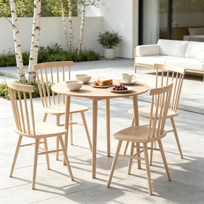 Tables de salle à manger extensibles (table seulement, sans chaises, avec plateau et pieds), chêne