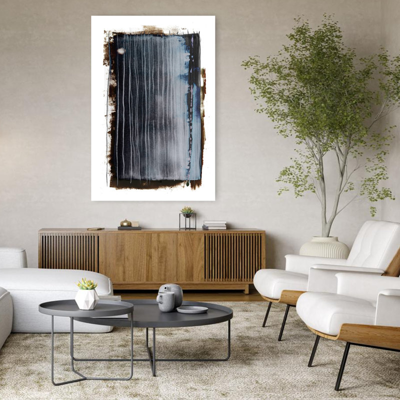 Art contemporain, art moderne abstrait, H 48 po x l 32 po