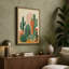 Desert Botanical Study Art Deco 1 Piece Wrapped Canvas Wall Art-1276596524-1276596531