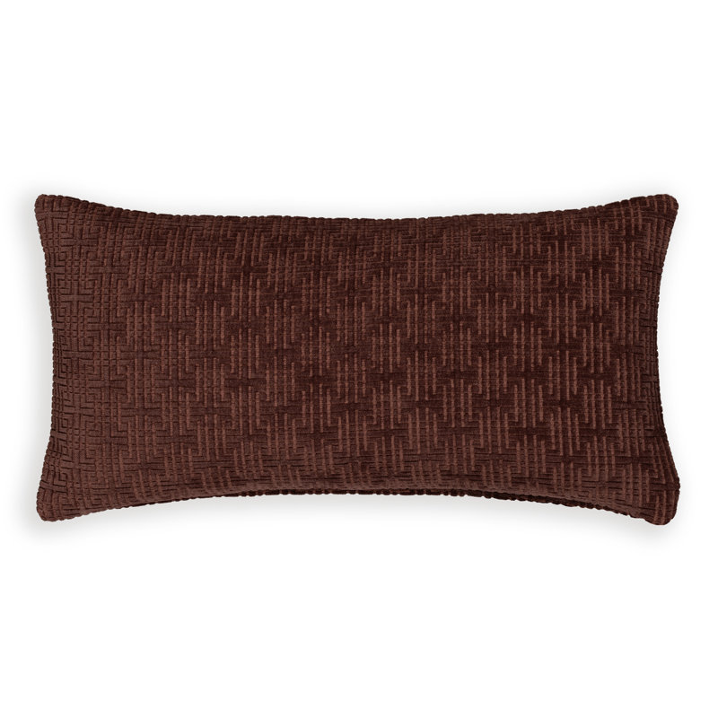 Coussin Odeon, 26" x 14", Polyfill, Merlot