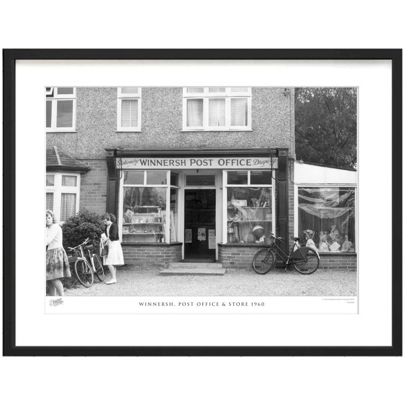 Winnersh, Post Office & Store 1960 by Francis Frith - Single Picture Frame Print, 60cm H x 80cm W x 2.3cm D