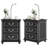 3 Drawer Bedside Table With Reading Light-829931891