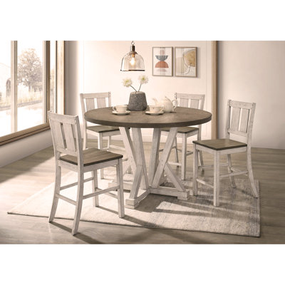 Mobilier de salle à manger à hauteur de comptoir 5 pièces