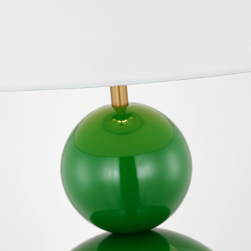 Suki Metal Table Lamp, Green