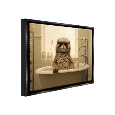 "Cool Cat In Bathaign" par RB sur toile