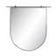 Chico D-Shaped Metal Wall Mirror