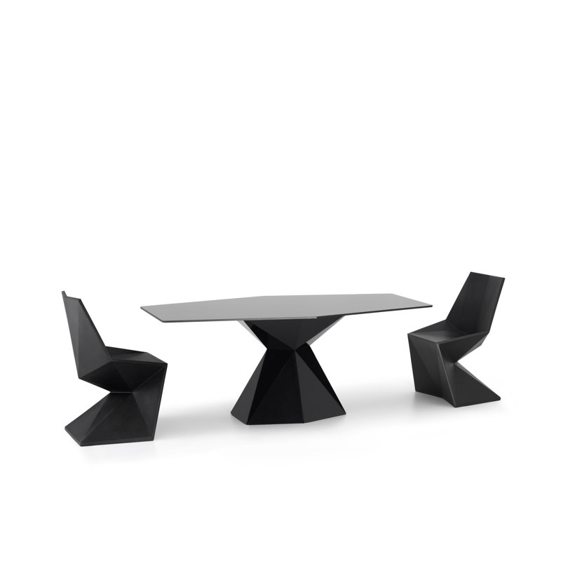 Vertex Patio Dining Chair, Black