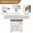 47" Wood Folding Dining Table With Storage Rack And Cabinet,Removable Entryway Table With 6 Wheels,Marble Kitchen Island,Side Table And Coffee Table Versatile Table Space Saving