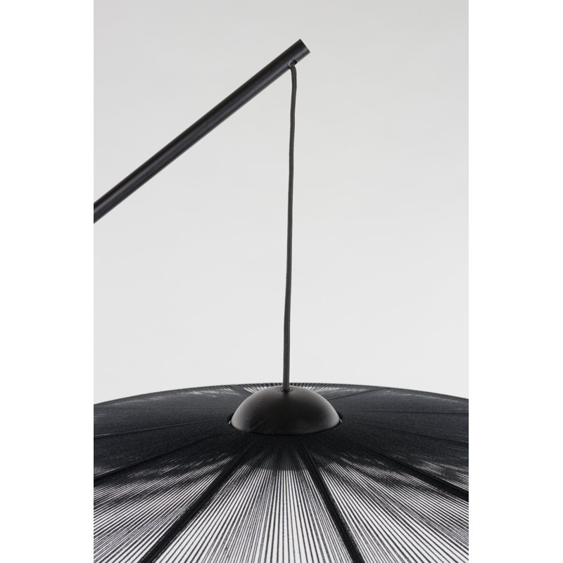 Floor Lamp Swing Arm Floor Lamp, Black, Black