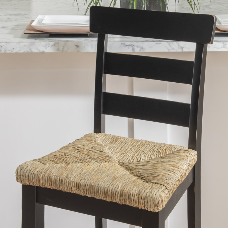 Tabouret de bar et de comptoir Holdrege, Noir, Tabouret de bar (siège d'une hauteur de 30,25 po)