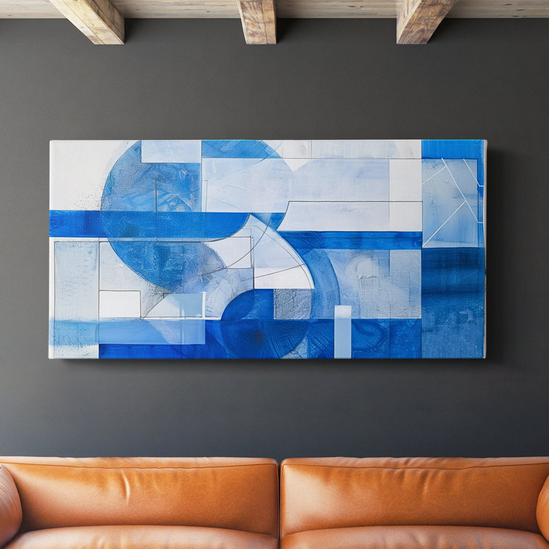 Série abstraite 1 # LV-Gallery, toile tendue, H 16 po x l 32 po