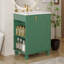 Meuble-lavabo 24 po avec lavabo, armoire de salle de bain avec tablette de porte, rangement latéral ouvert, structure en bois massif, porte à fermeture douce-1159188426