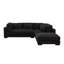 Canapé avec méridienne avec repose-pieds de 107 po de large Beeston-109722010-128443536
