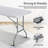 6ft Plastic Folding Table, Portable Bi-Fold Event Table, Indoor Outdoor Picnic Card Table with Carrying Handle-89255277-98679221