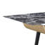 Table basse Nue, marbre en verre imprimé en 3D de 47 pouces, tablette courbée, noir-122594727